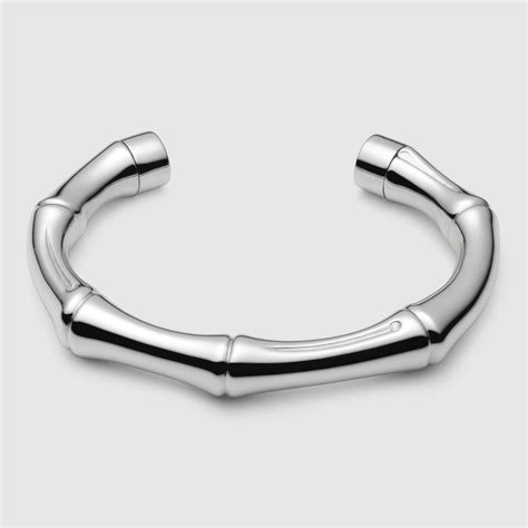 gucci bracciale bamboo|Gucci bamboo bracelet silver.